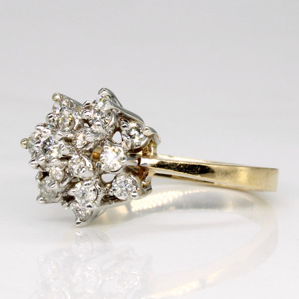 Diamond Cocktail Ring | 0.50ctw | SZ 6.5 |