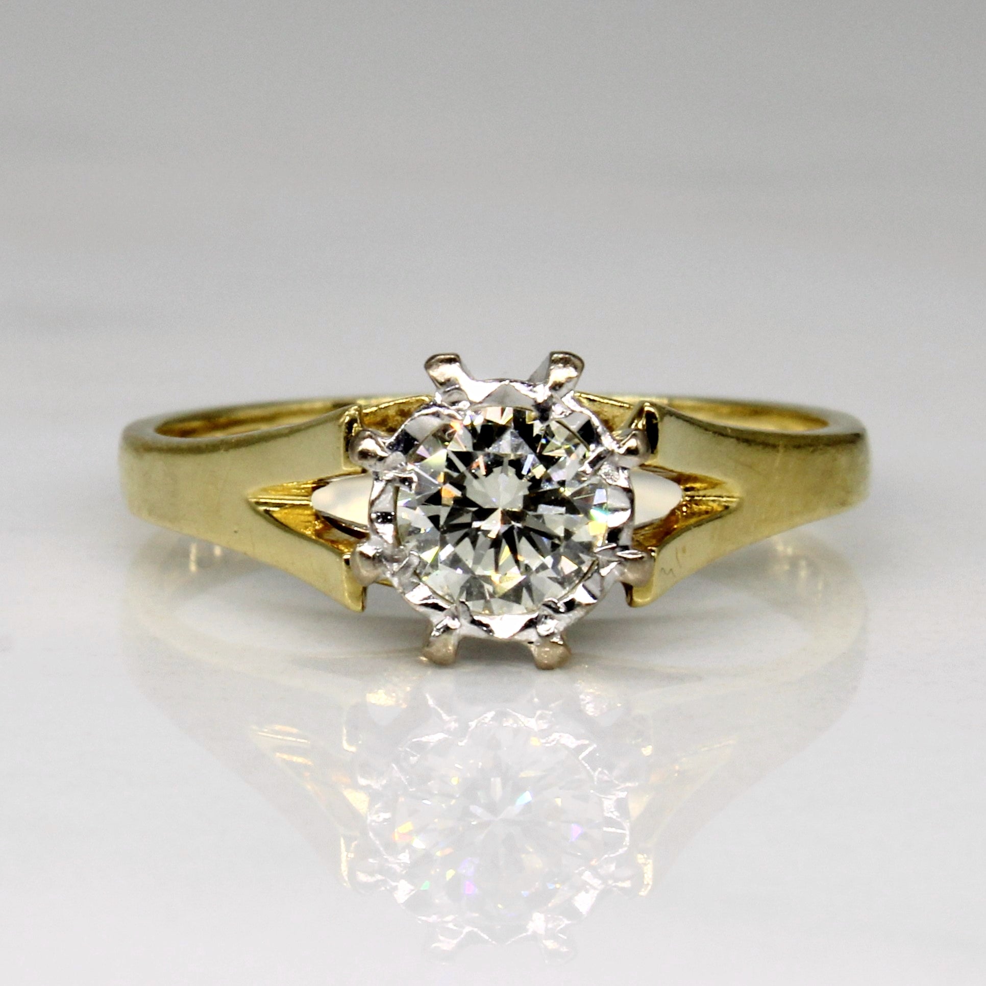 1979 Birmingham Cathedral Set Diamond Engagement Ring | 0.37ct | SZ 5.5 |