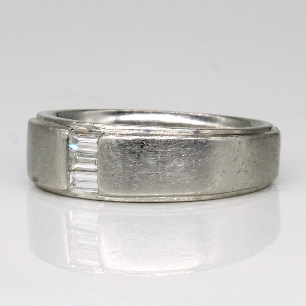 Baguette Cut Diamond Ring | 0.15ctw | SZ 6.75 |