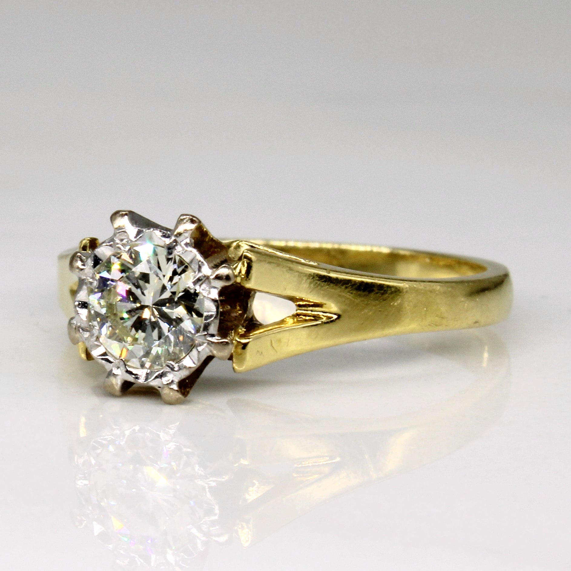 1979 Birmingham Cathedral Set Diamond Engagement Ring | 0.37ct | SZ 5.5 |