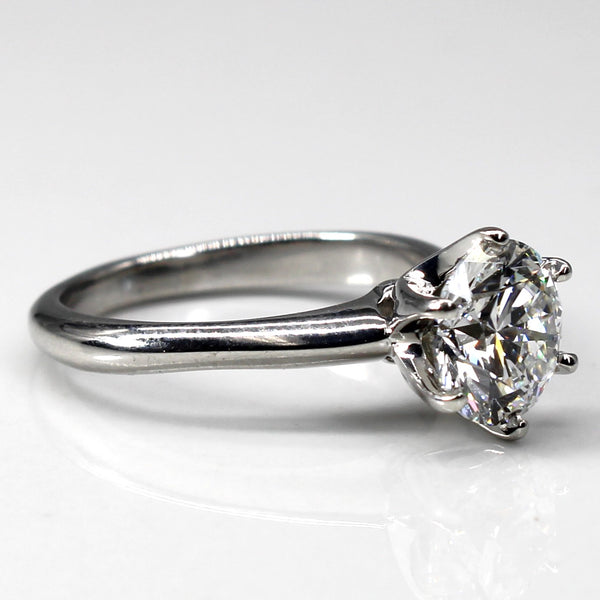 Solitaire Diamond Engagement Ring | 1.59ct VS2 D | SZ 5 |