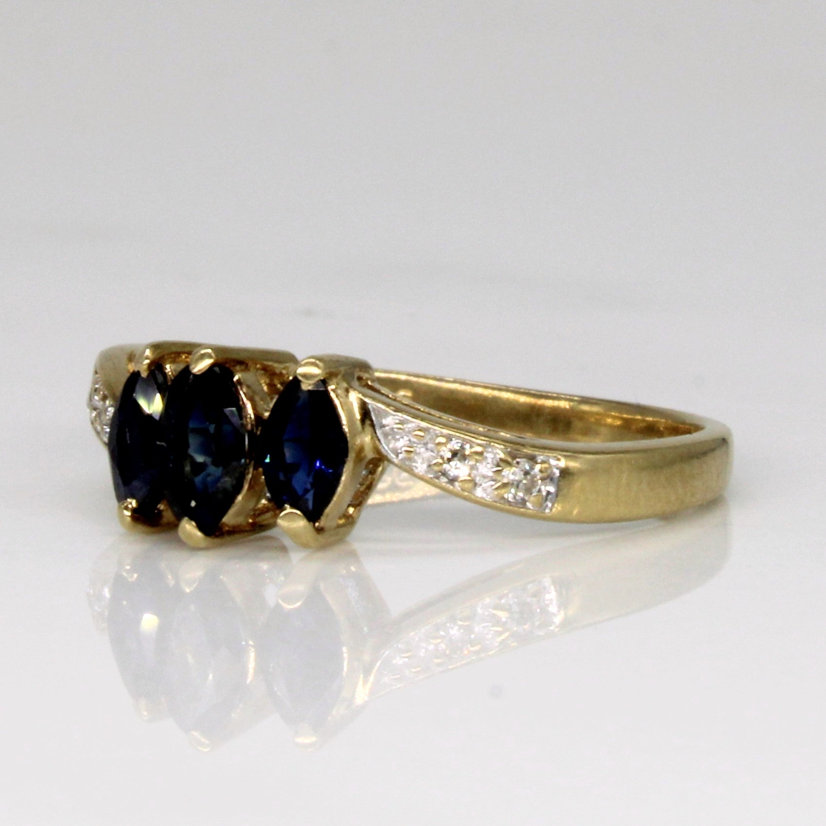 Sapphire & Diamond Ring | 0.45ctw, 0.04ctw | SZ 5.5 |