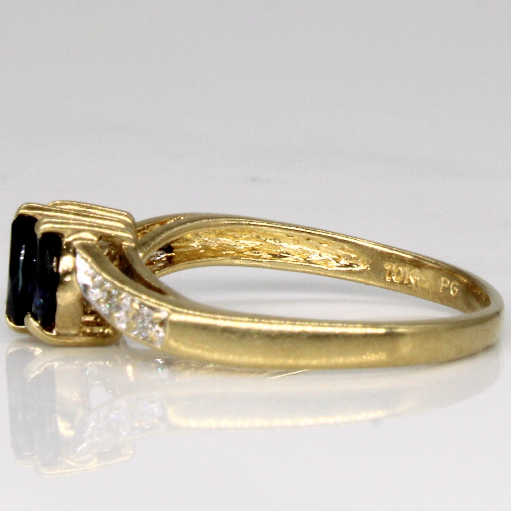 Sapphire & Diamond Ring | 0.45ctw, 0.04ctw | SZ 5.5 |