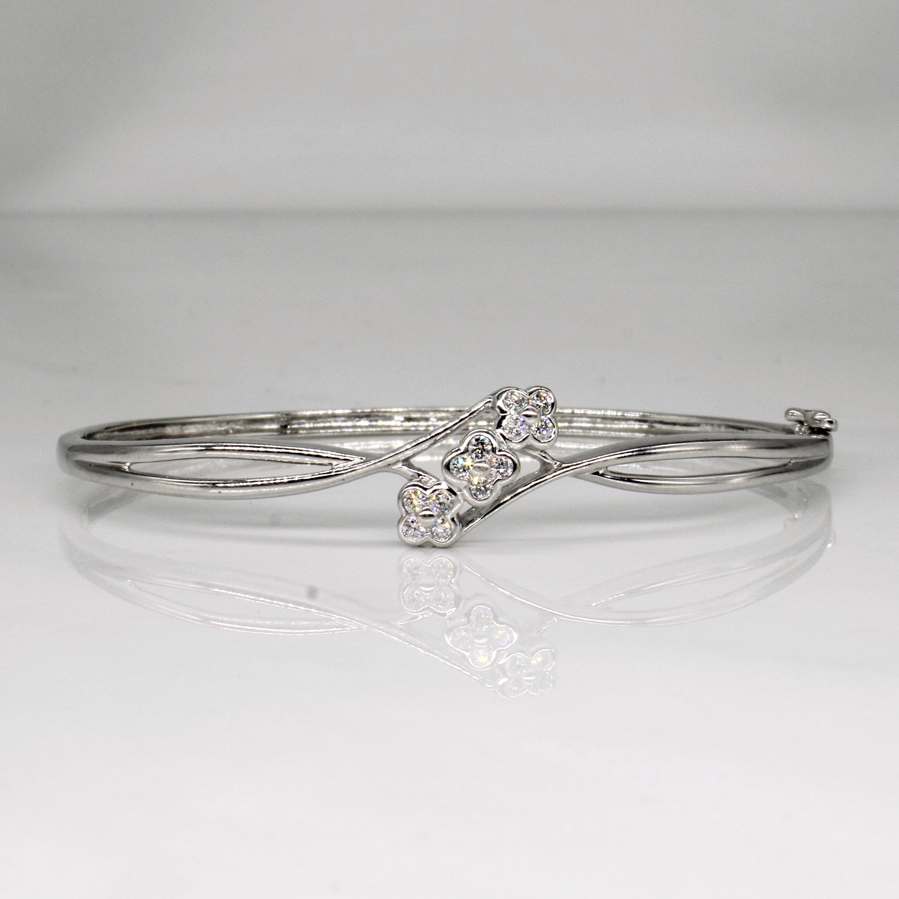 Diamond Flower Bracelet | 0.24ctw | 7" |