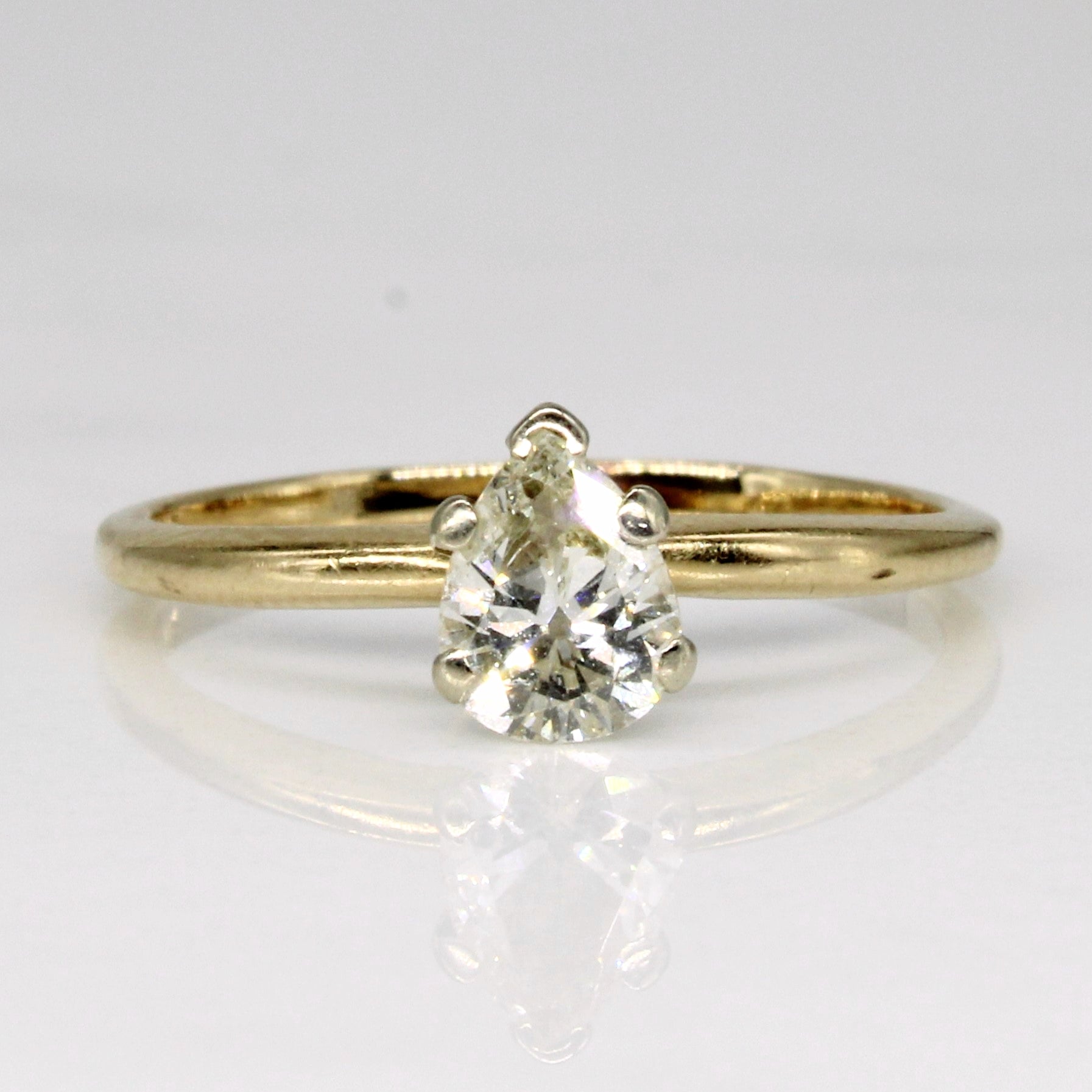 Pear Cut Diamond Ring | 0.56ct | SZ 6.5 |