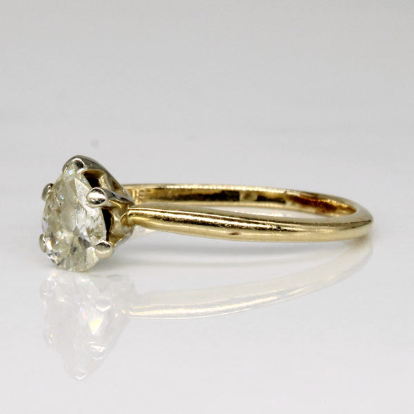 Pear Cut Diamond Ring | 0.56ct | SZ 6.5 |