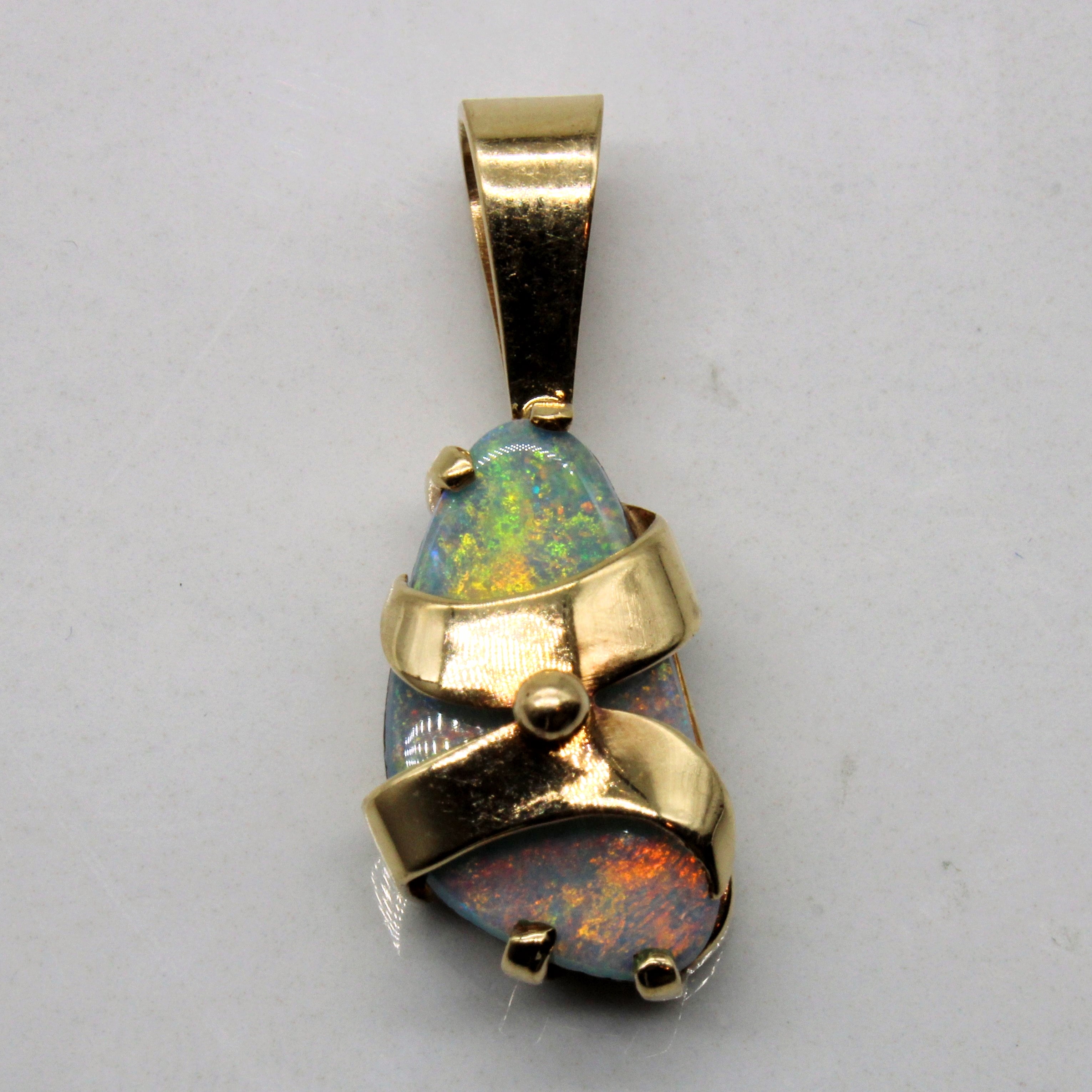 Freeform Opal Doublet Pendant | 2.20ct |