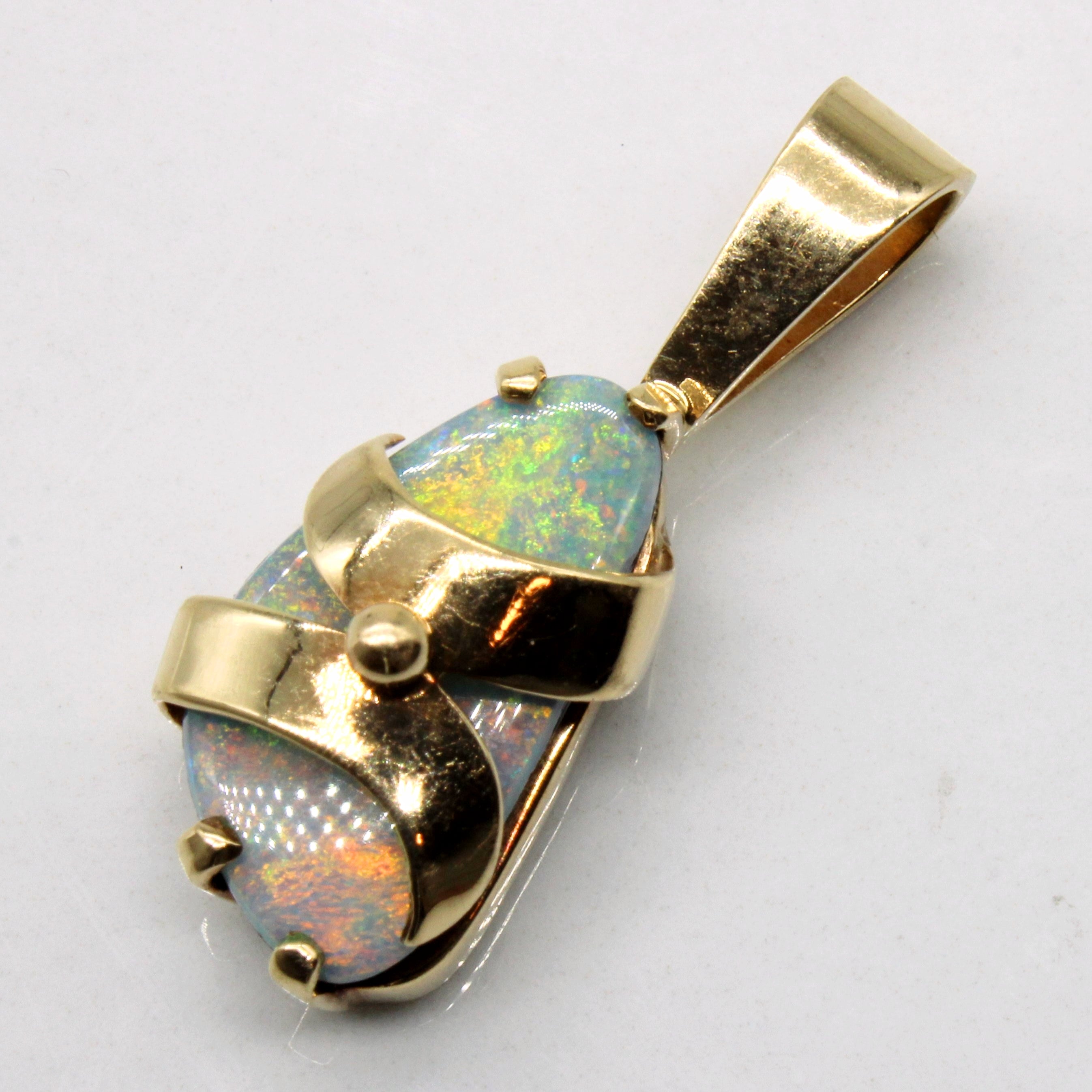 Freeform Opal Doublet Pendant | 2.20ct |