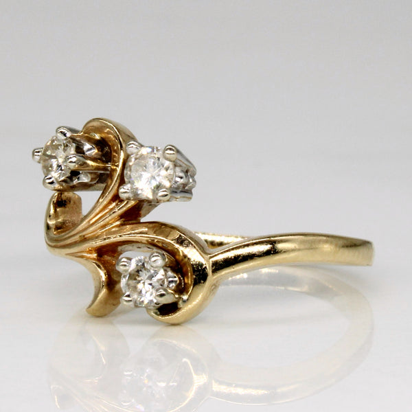 Diamond Cocktail Ring | 0.25ctw | SZ 6.25 |