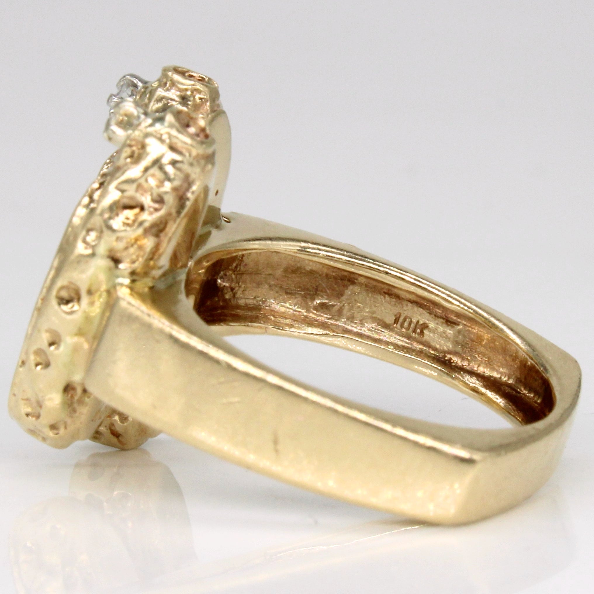 Diamond Ballet Flat Ring | 0.04ctw | SZ 5.75 |