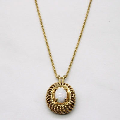 Opal Pendant & Necklace | 0.75ct | 16