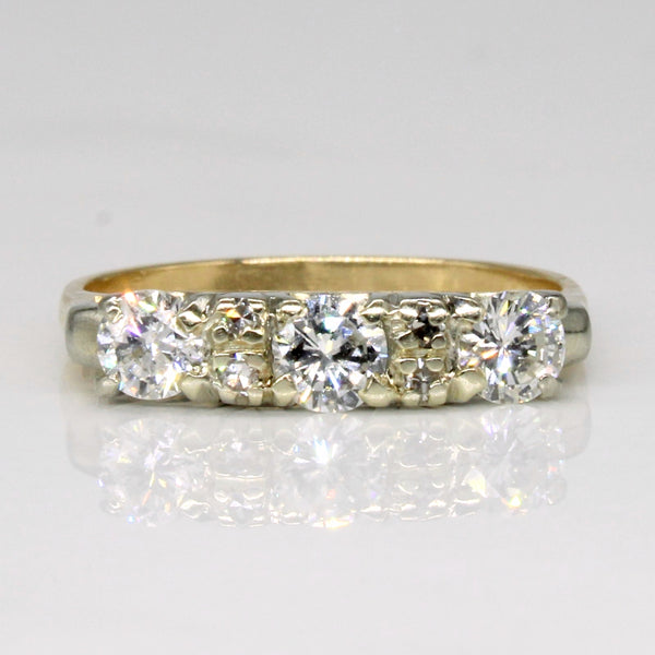 Three Stone Diamond Ring | 0.60ctw | SZ 5.25 |
