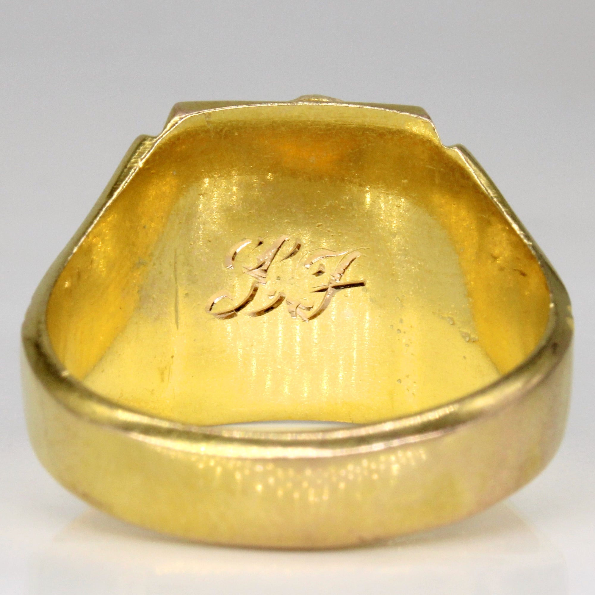 10k Yellow Gold Goat Ring | SZ 11.25 |