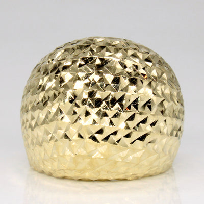 14k Yellow Gold Dome Ring | SZ 7 |