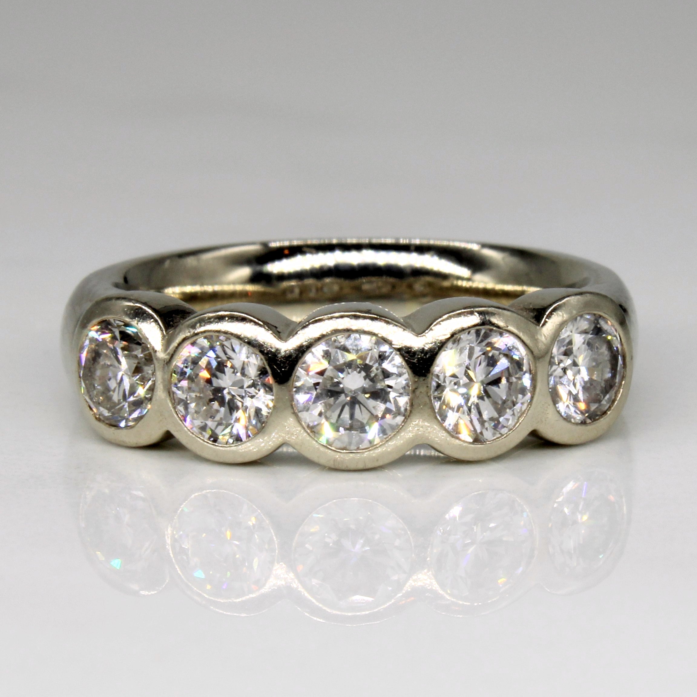 Bague sertie de diamants | 1,57 ct | Taille 7 | 