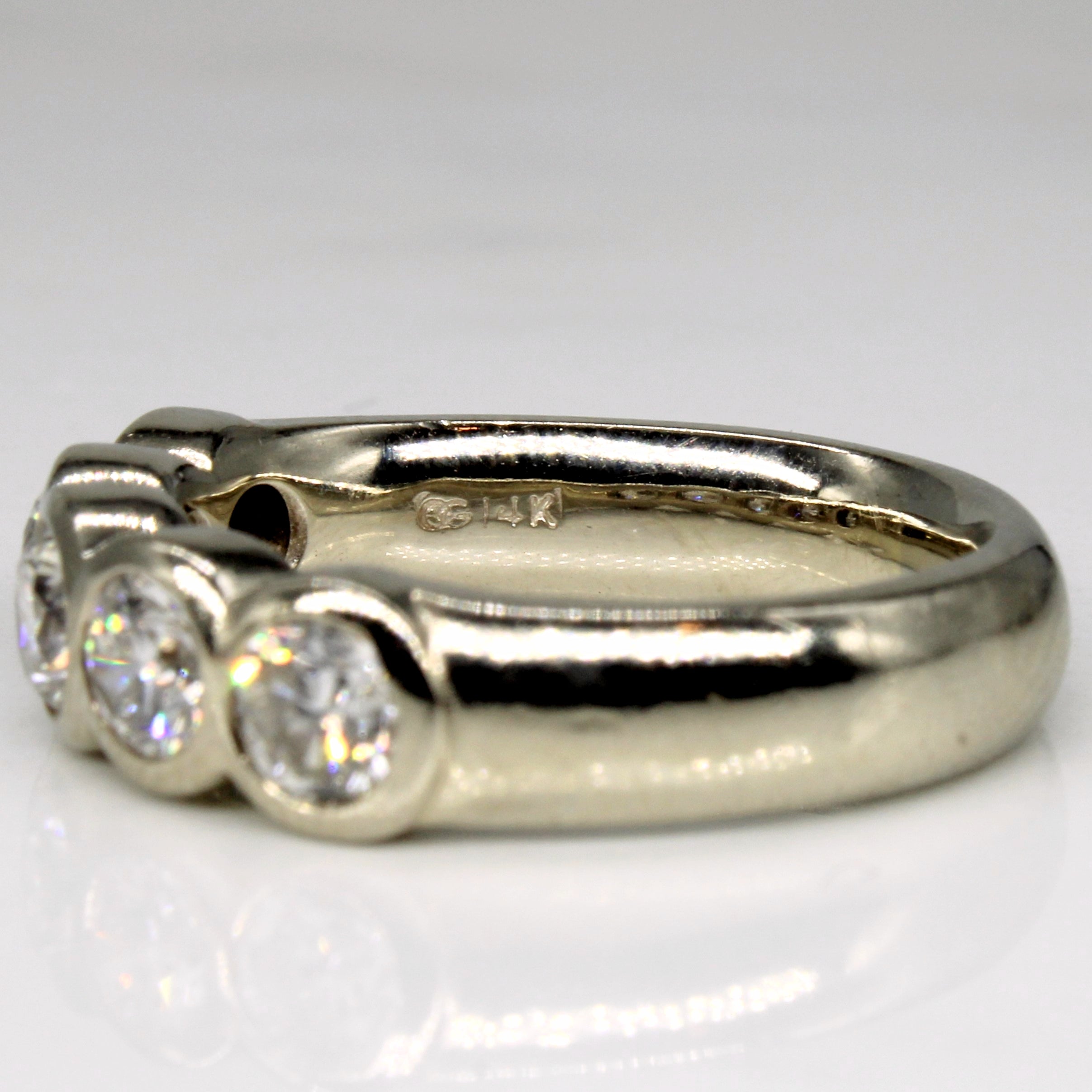 Bague sertie de diamants | 1,57 ct | Taille 7 | 
