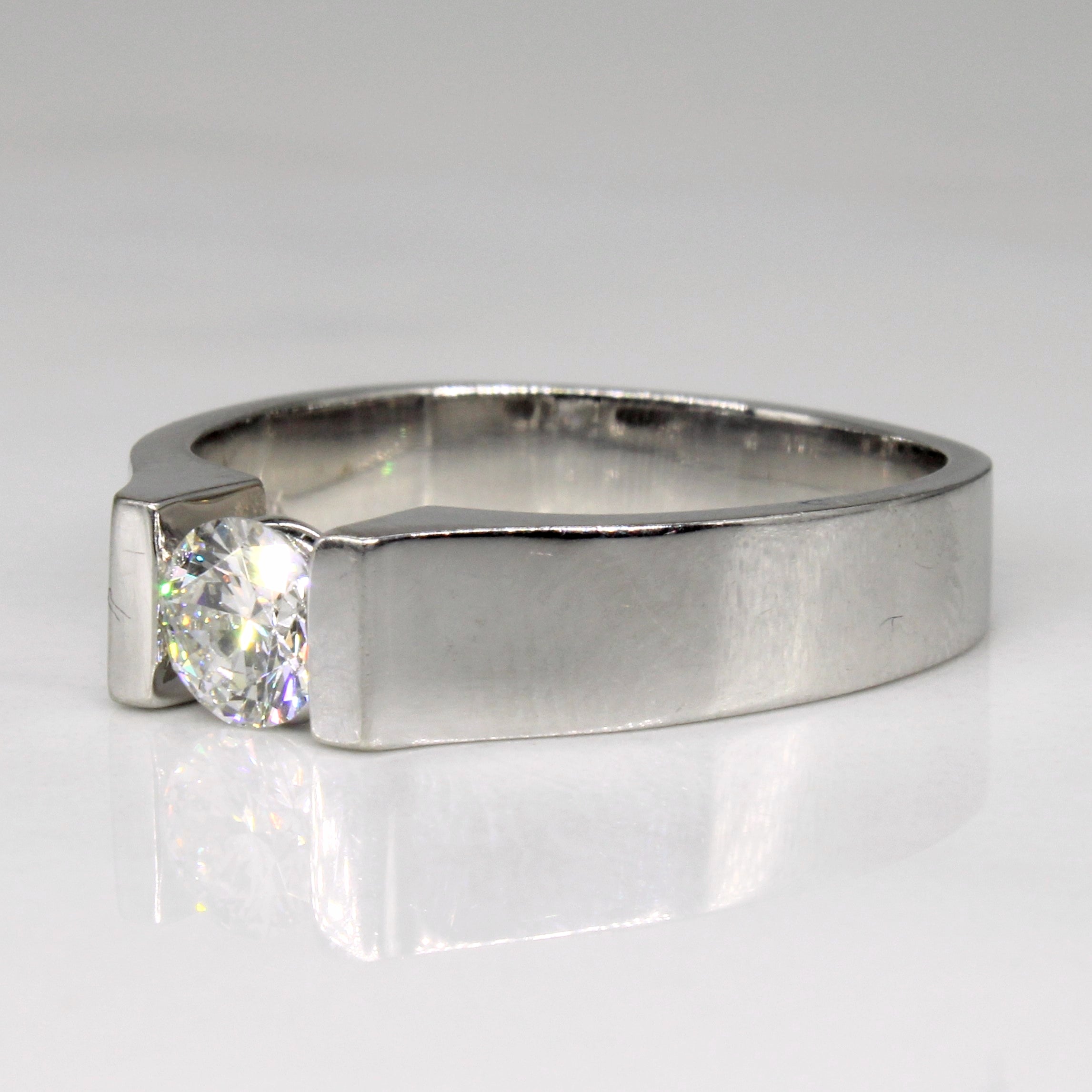 Bague de fiançailles sertie de diamants sous tension | 0,42 ct | Taille 6,5 | 