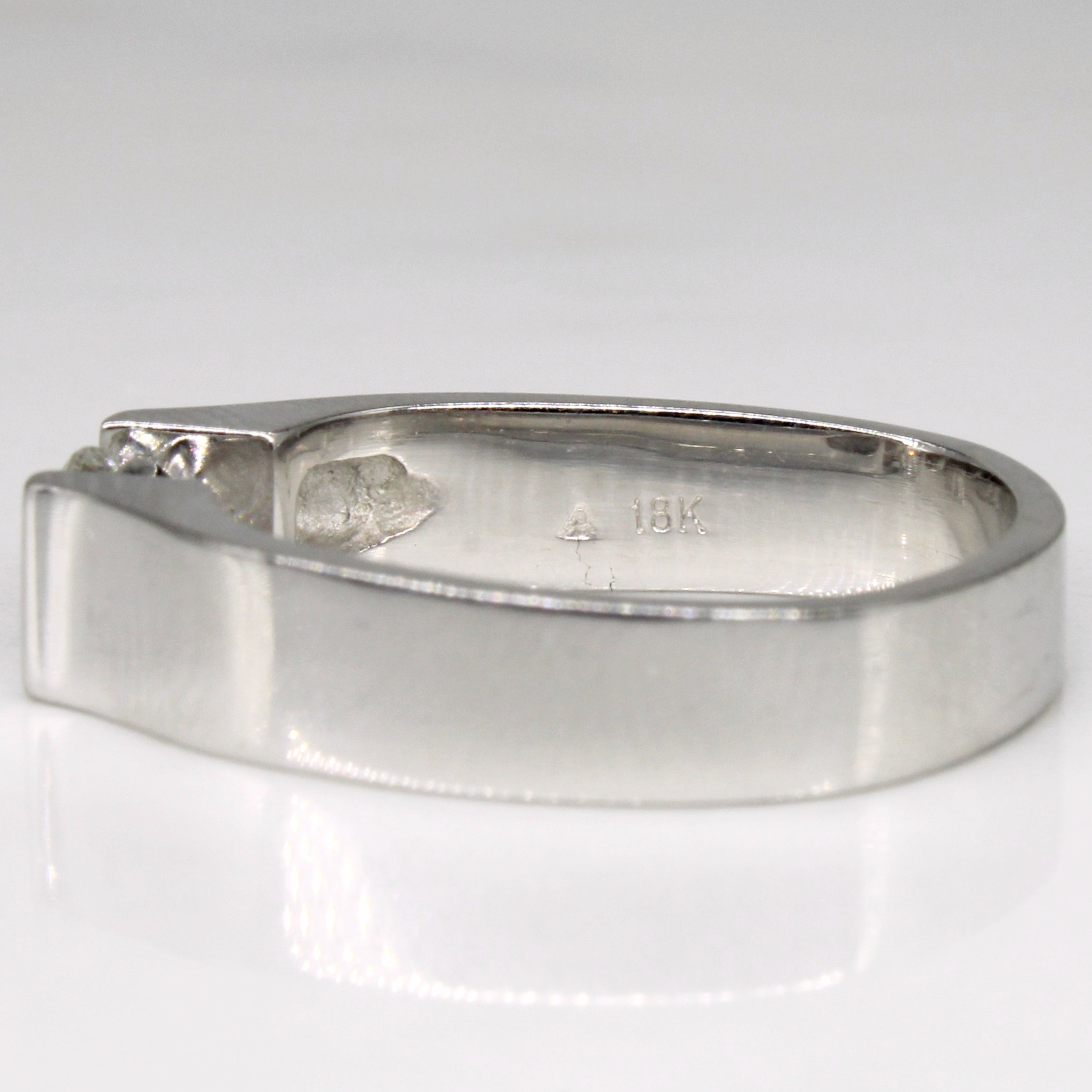 Bague de fiançailles sertie de diamants sous tension | 0,42 ct | Taille 6,5 | 