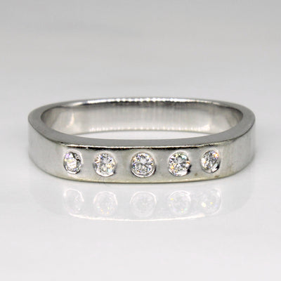 Flush Set Diamond Ring | 0.10ctw | SZ 7 |