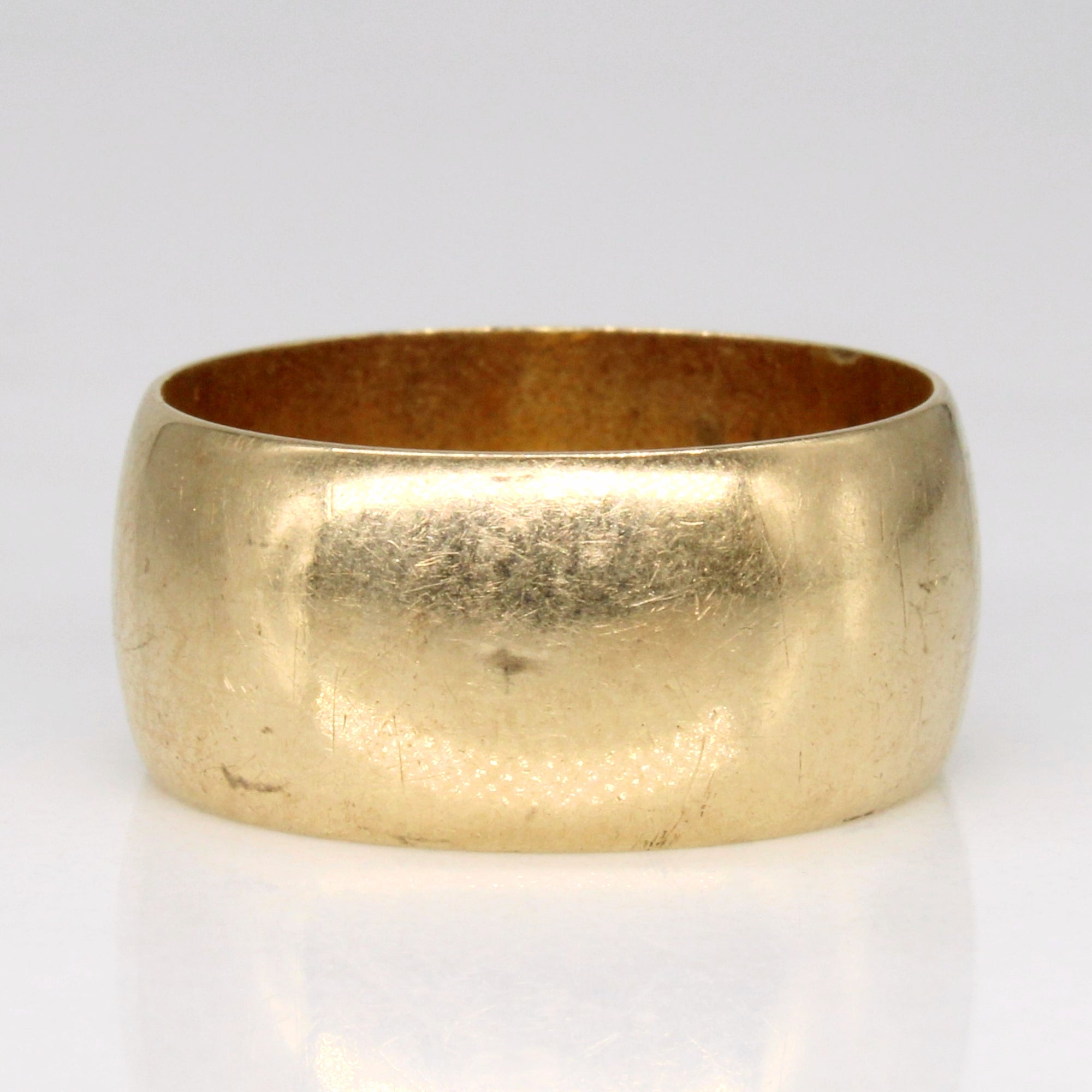 10k Yellow Gold Cigar Band | SZ 7.5 |