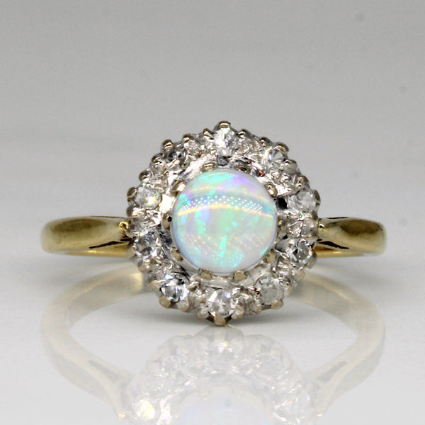 Opal & Diamond Cocktail Ring | 0.40ct, 0.13ctw | SZ 5.5 |