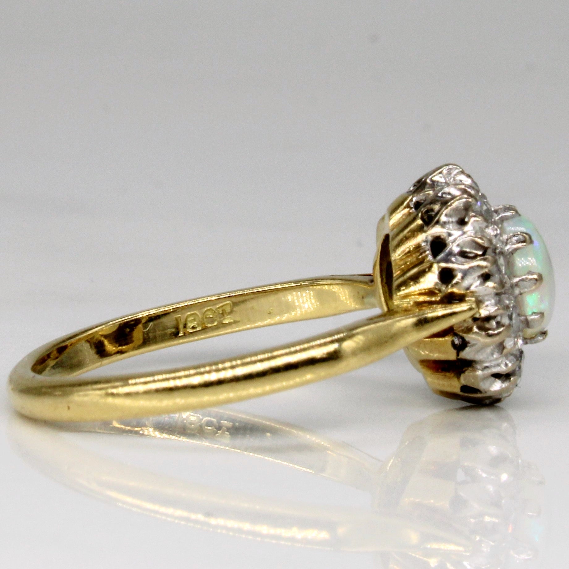 Opal & Diamond Cocktail Ring | 0.40ct, 0.13ctw | SZ 5.5 |