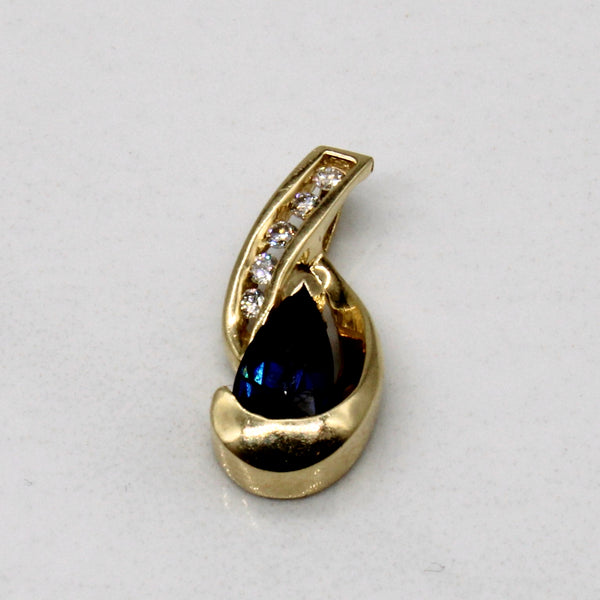 Sapphire & Diamond Pendant | 0.45ct, 0.03ctw |