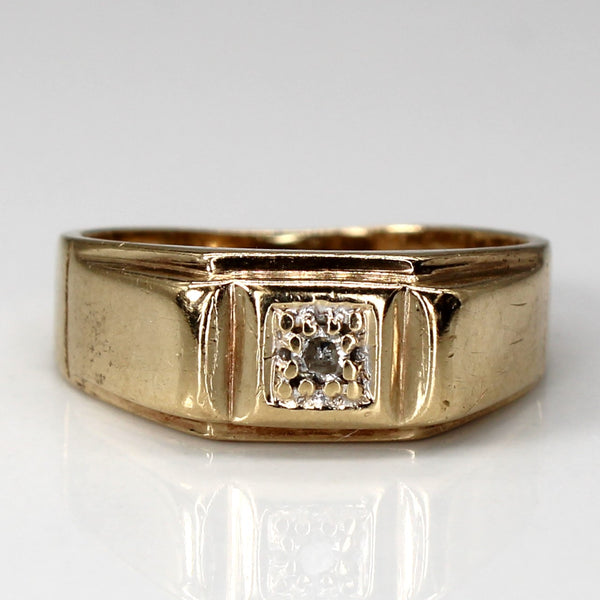 10k Gold Diamond Ring | 0.03ct | SZ 6.75 |