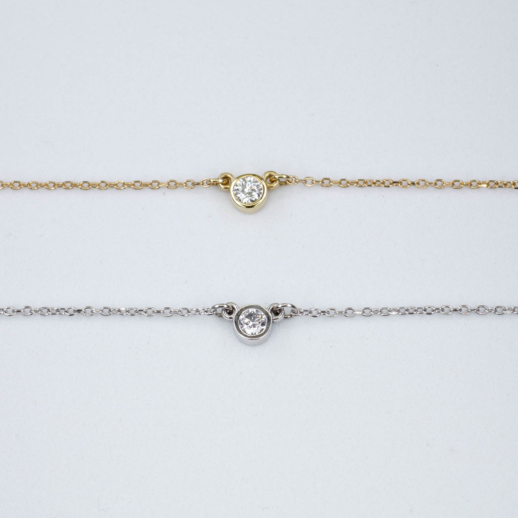 '100 Ways' Floating Diamond Necklace | 0.10ct | 18