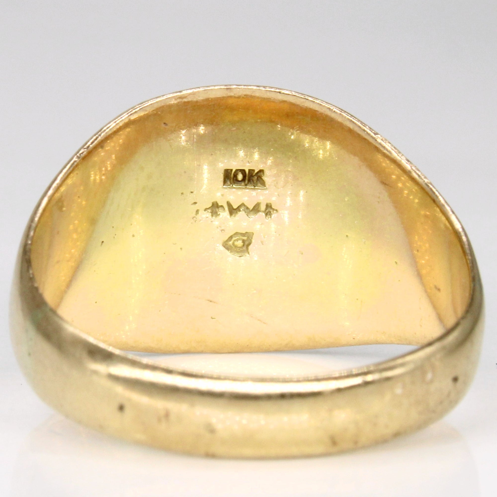 10k Two Tone Gold Signet Ring | SZ 9.5 |