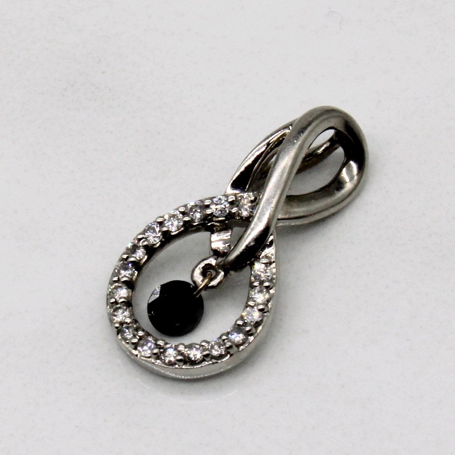 White & Black Diamond Pendant | 0.05ctw, 0.05ct |