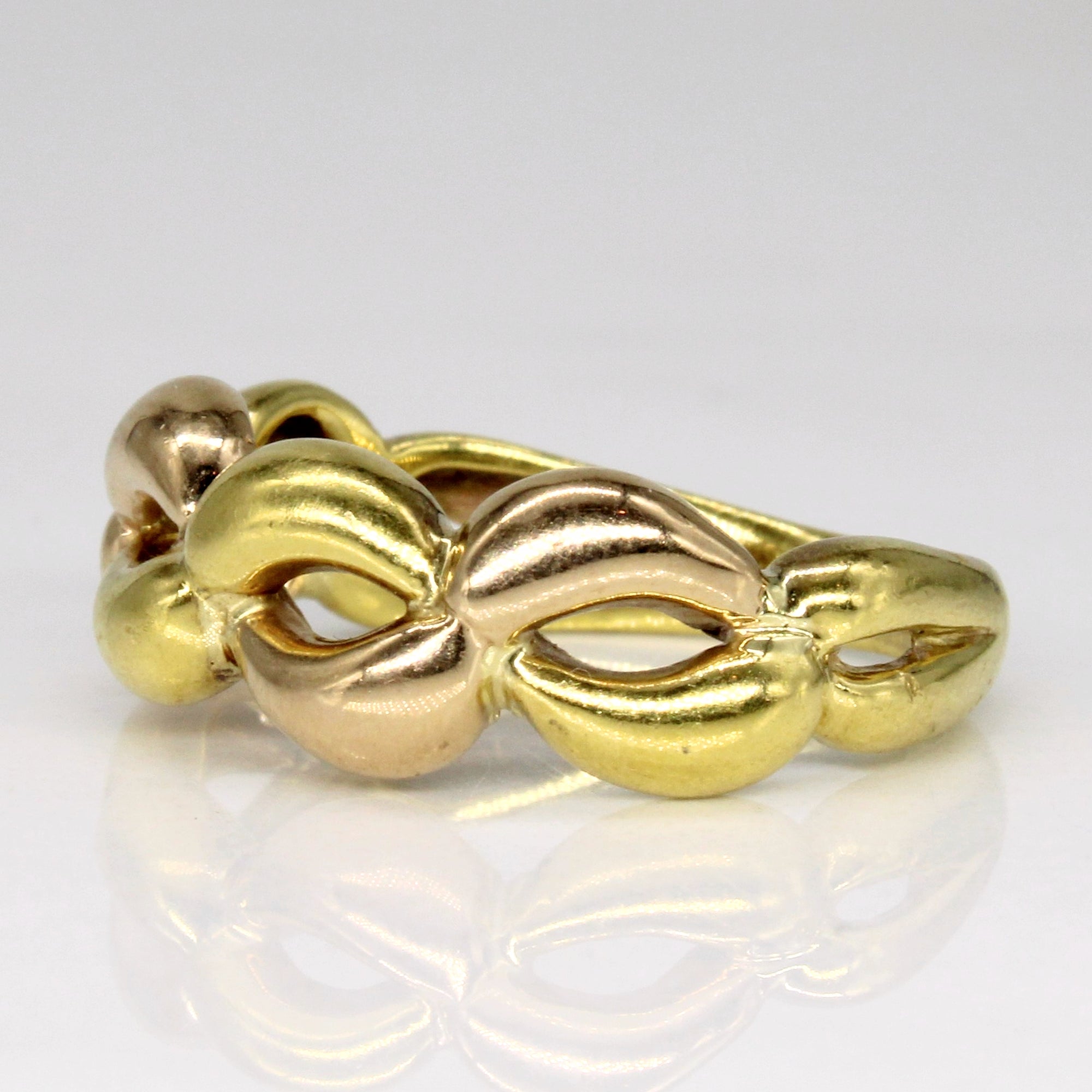 18k Two Tone Gold Ring | SZ 6 |