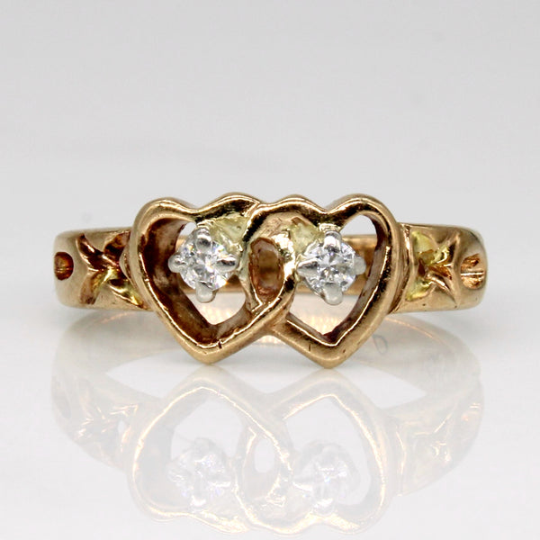 Diamond Heart Ring | 0.09ctw | SZ 5.75 |