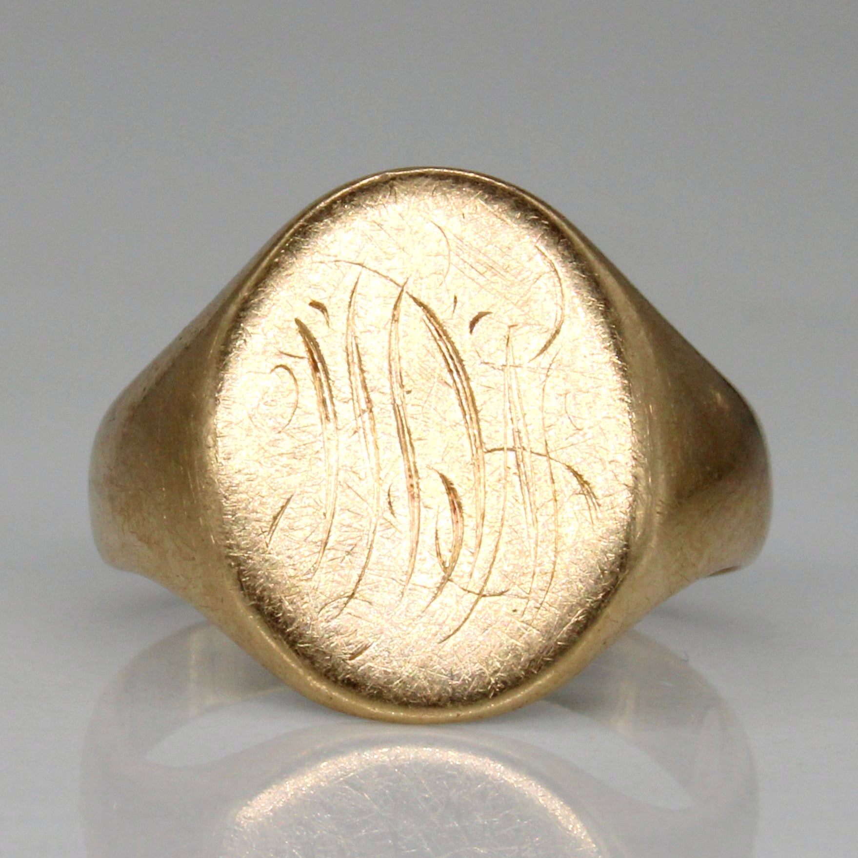 10k Yellow Gold Signet Ring | SZ 3.75 |