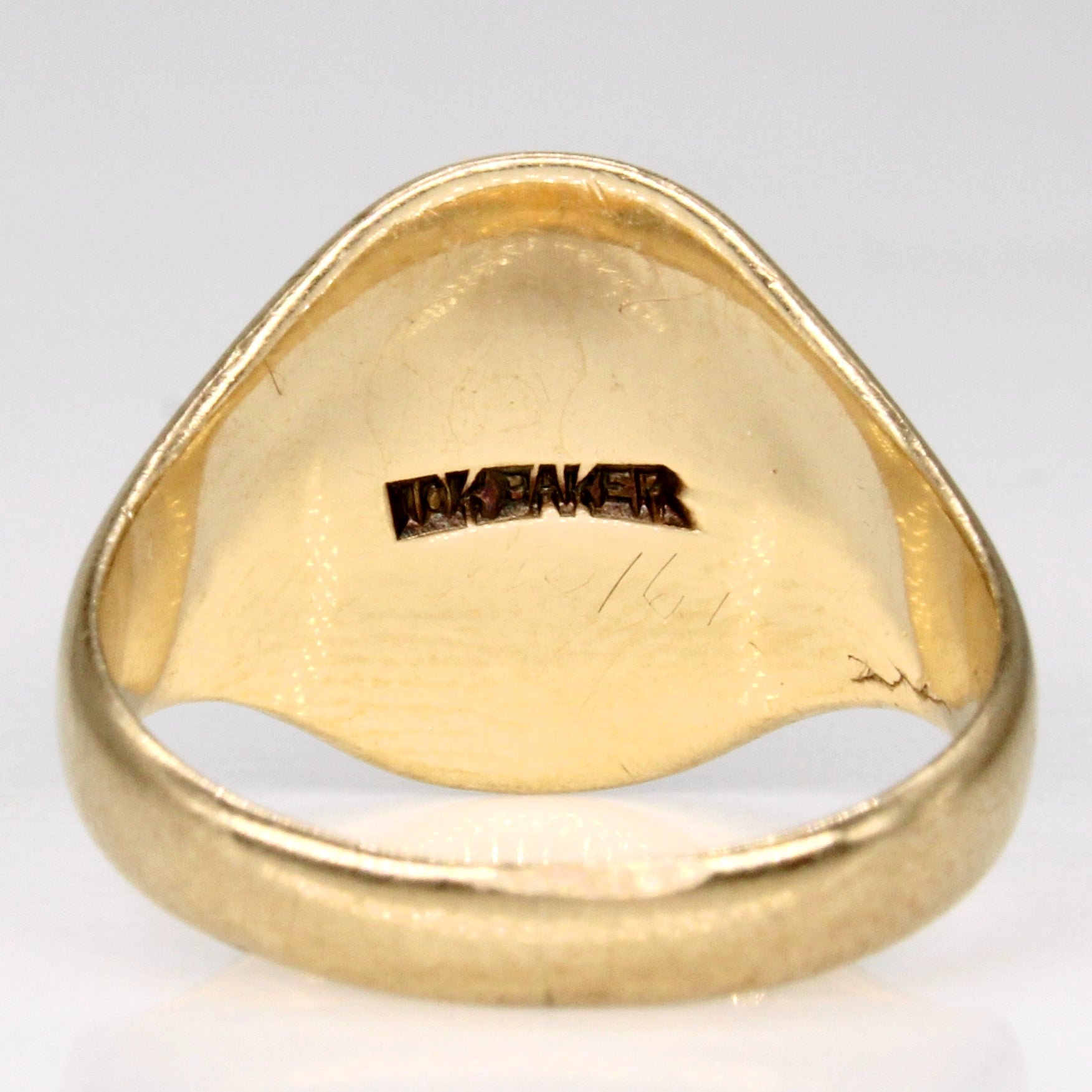 10k Yellow Gold Signet Ring | SZ 3.75 |