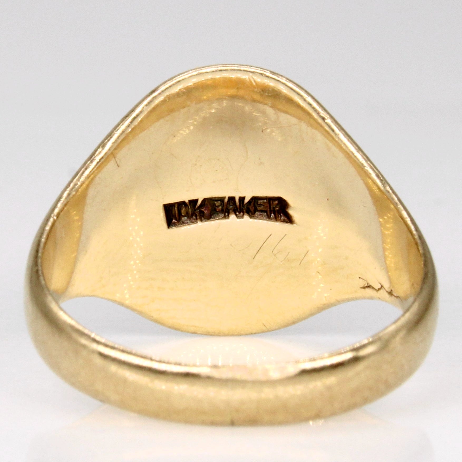 10k Yellow Gold Signet Ring | SZ 3 |