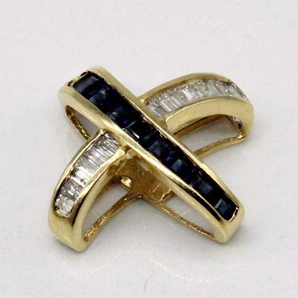 Sapphire & Diamond Pendant | 0.60ctw, 0.21ctw |