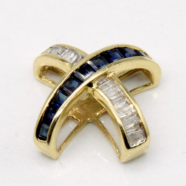 Sapphire & Diamond Pendant | 0.60ctw, 0.21ctw |