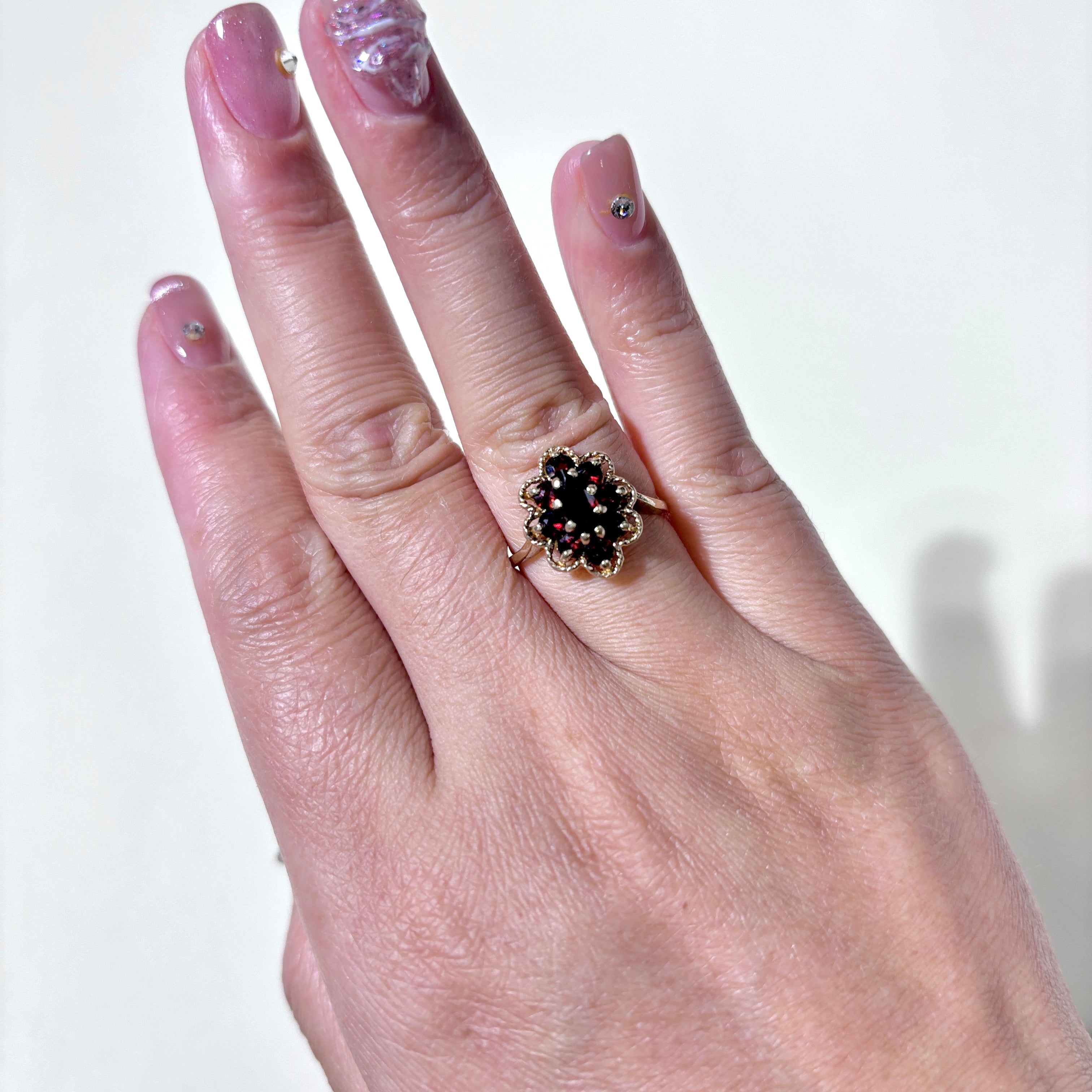 10K Yellow Gold Garnet Ring | 1.42ctw | SZ 6 |