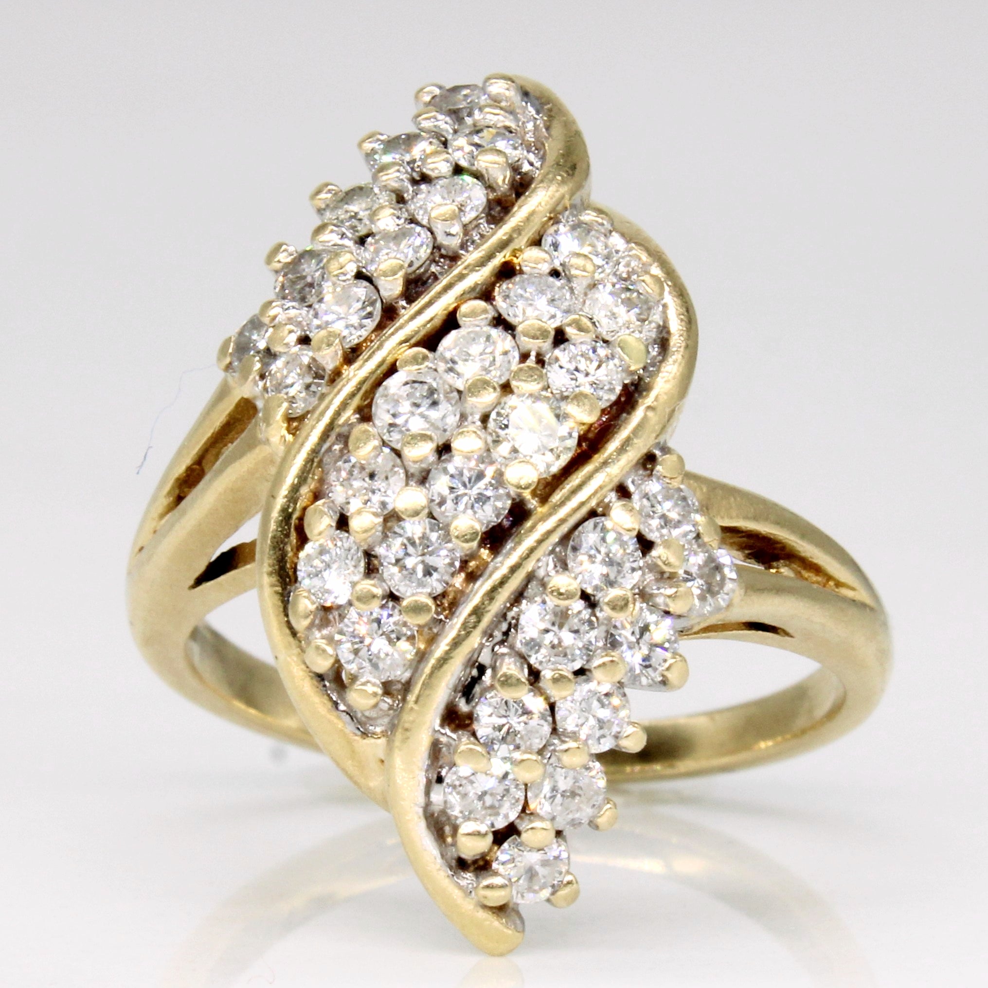 Diamond Cocktail Ring | 1.30ctw | SZ 7 |