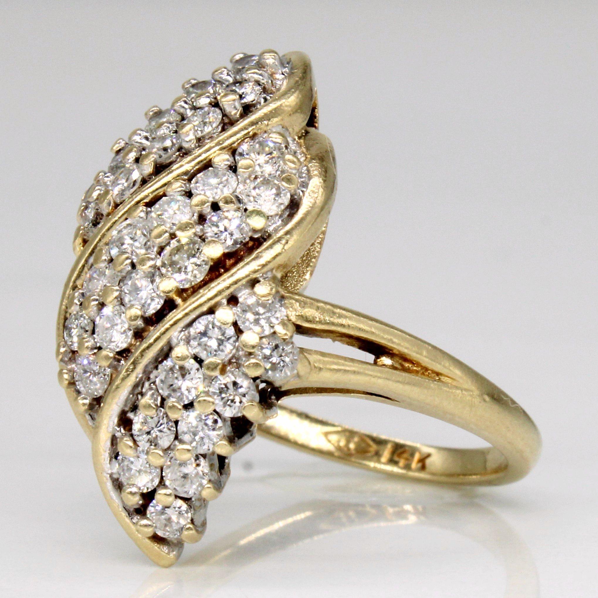 Diamond Cocktail Ring | 1.30ctw | SZ 7 |