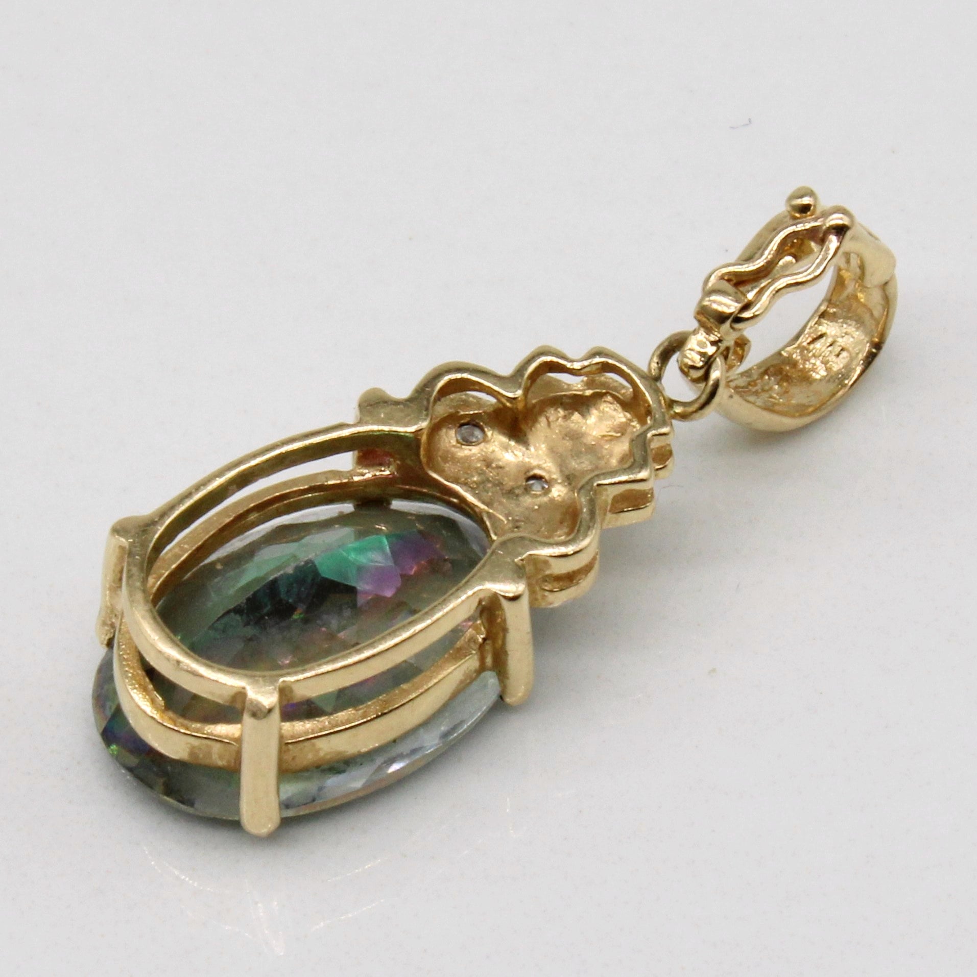 Mystic Topaz & Diamond Pendant | 6.45ct, 0.02ctw |