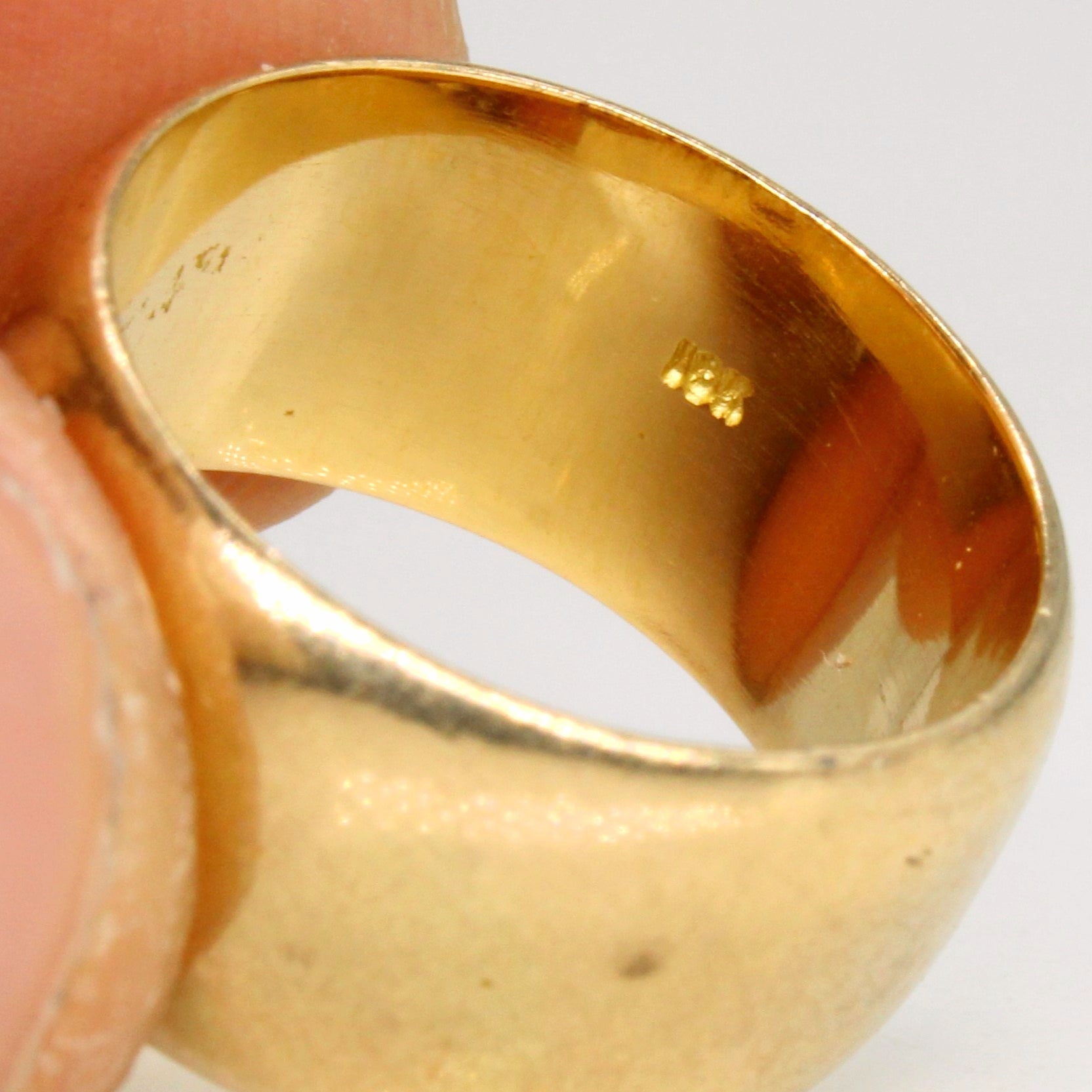 18k Yellow Gold Cigar Band | SZ 4.75 |