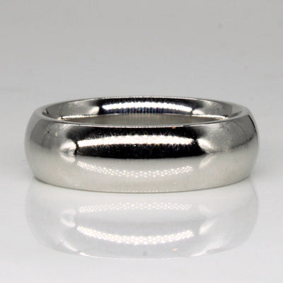 14k White Gold Wedding Band | SZ 8 |