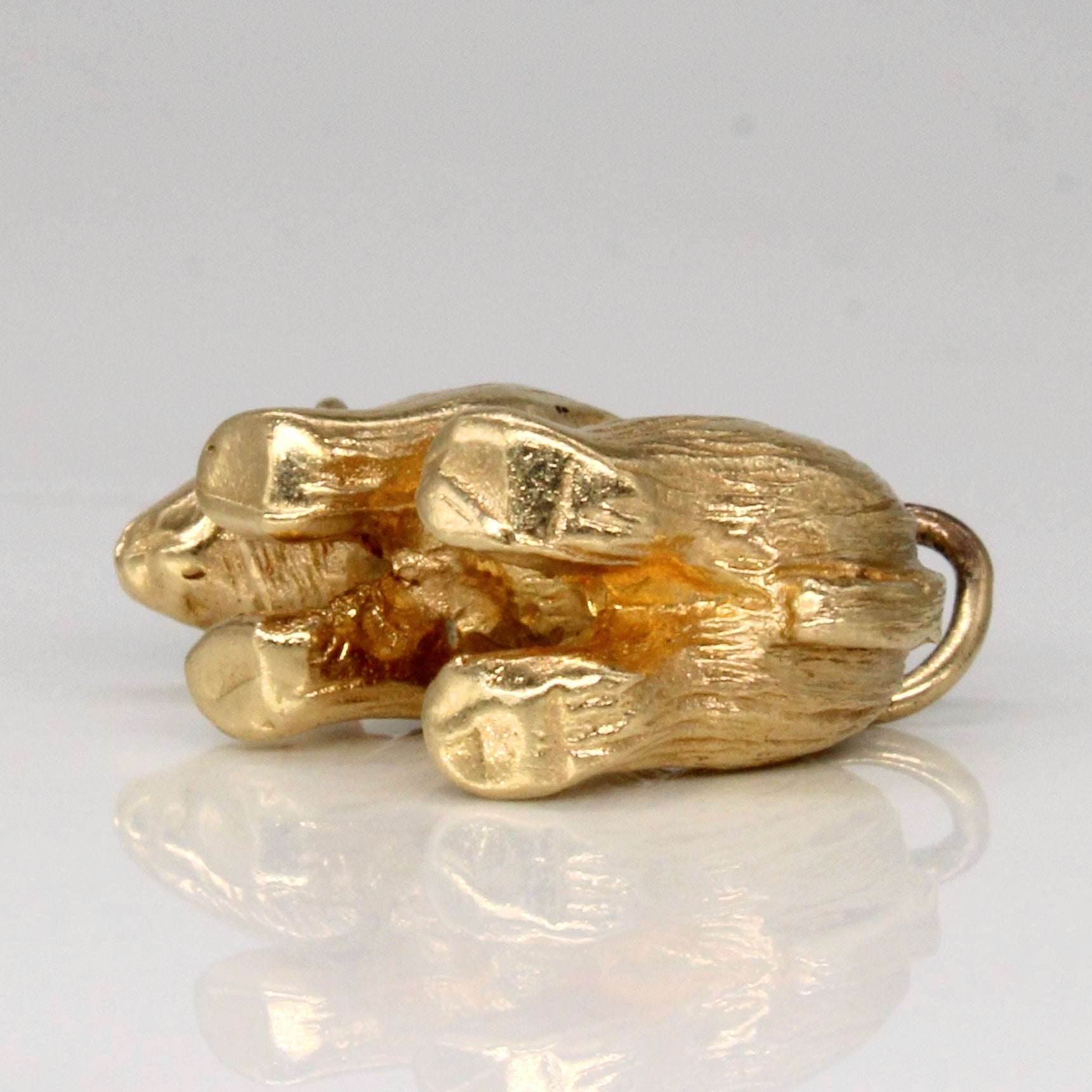 10k Yellow Gold Bear Pendant