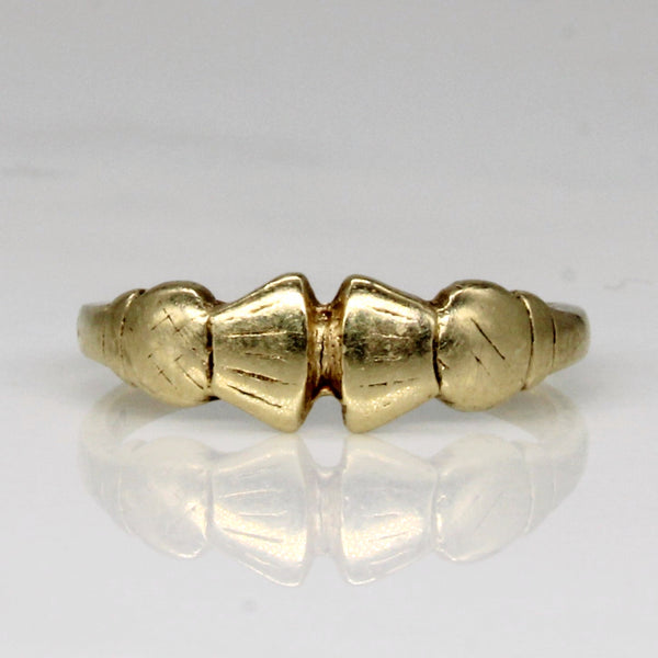 9k Yellow Gold Ring | SZ 2.5 |