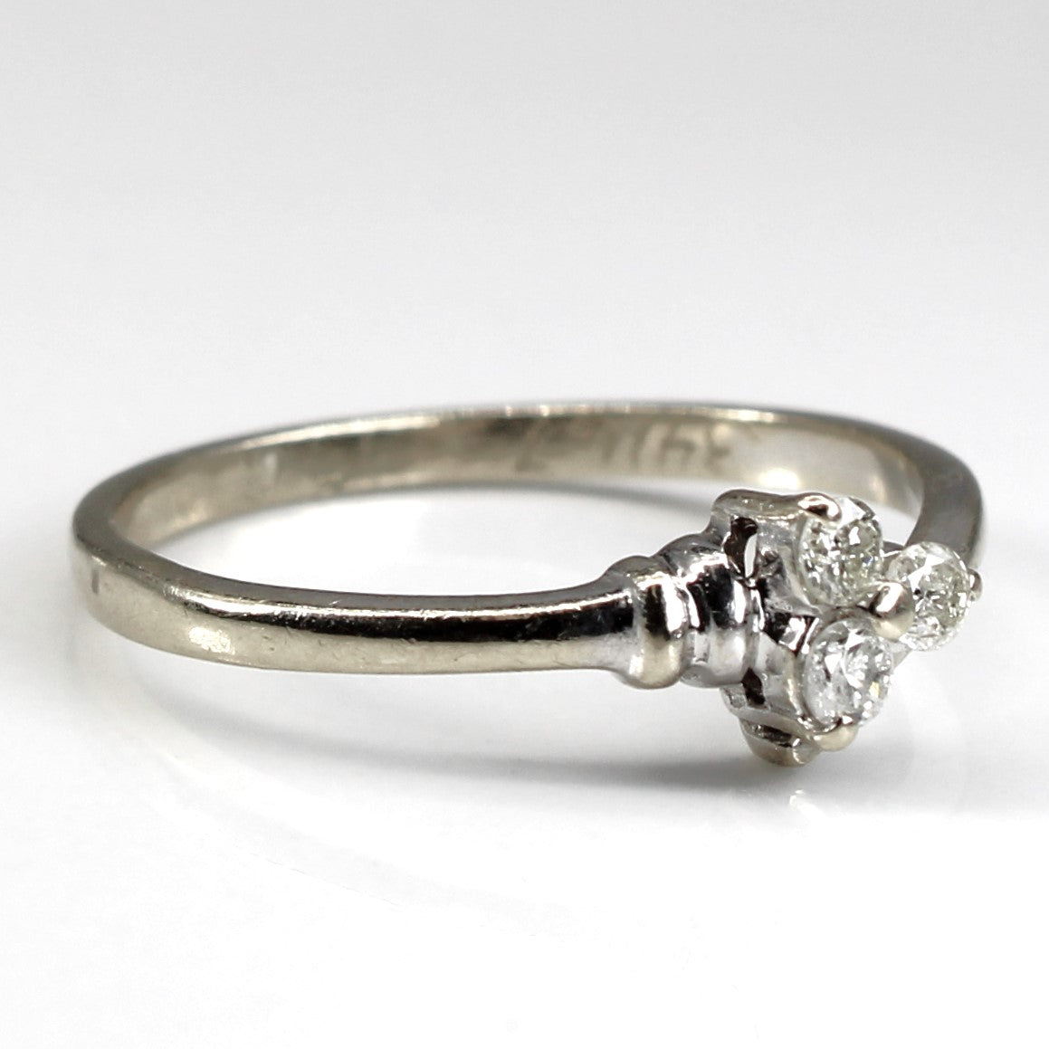 Bypass Three Stone Diamond Ring | 0.10ctw | SZ 6 |