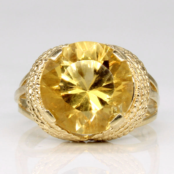 Citrine Cocktail Ring | 5.60ct | SZ 6.75 |