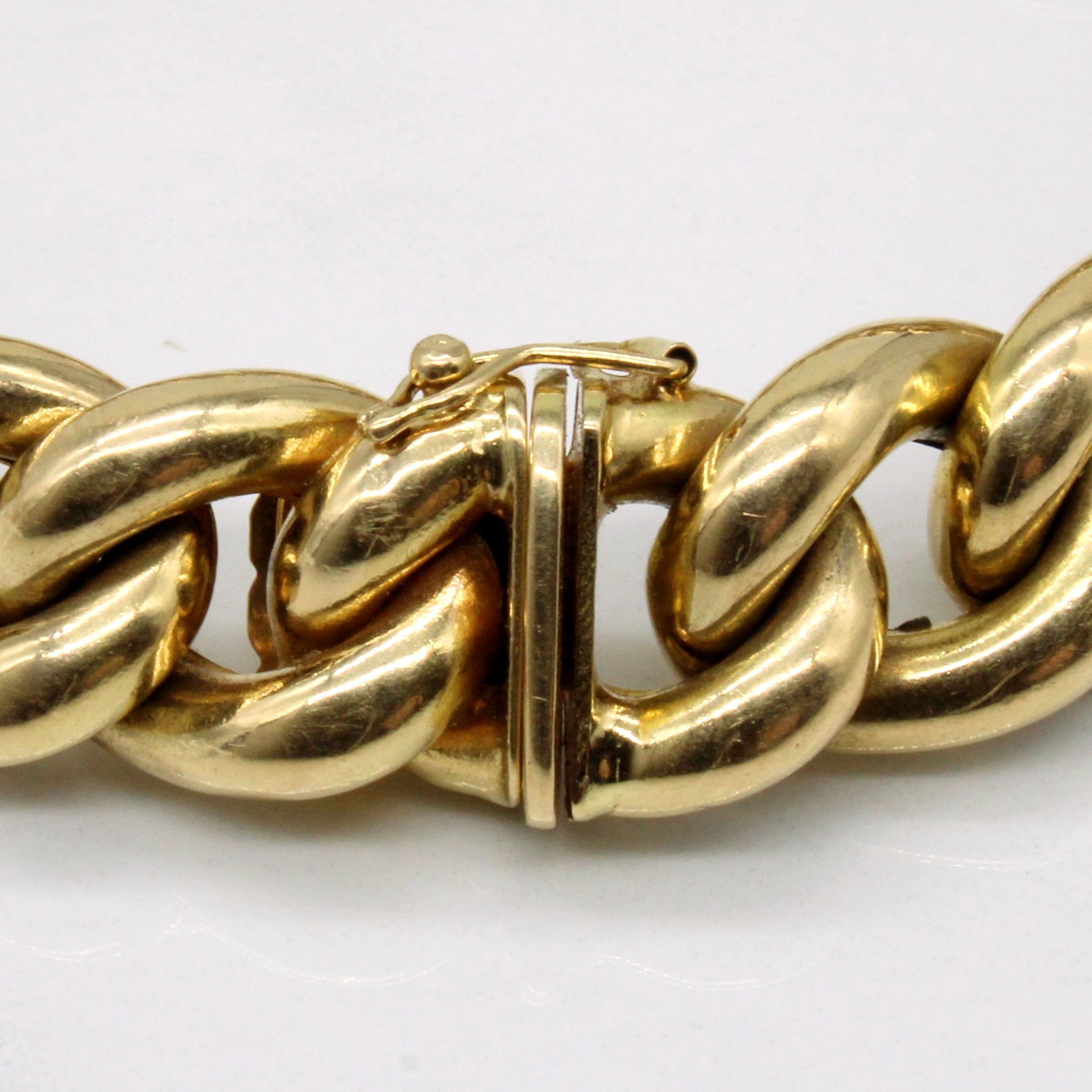 18k Yellow Gold Curb Link Bracelet | 7.75" |