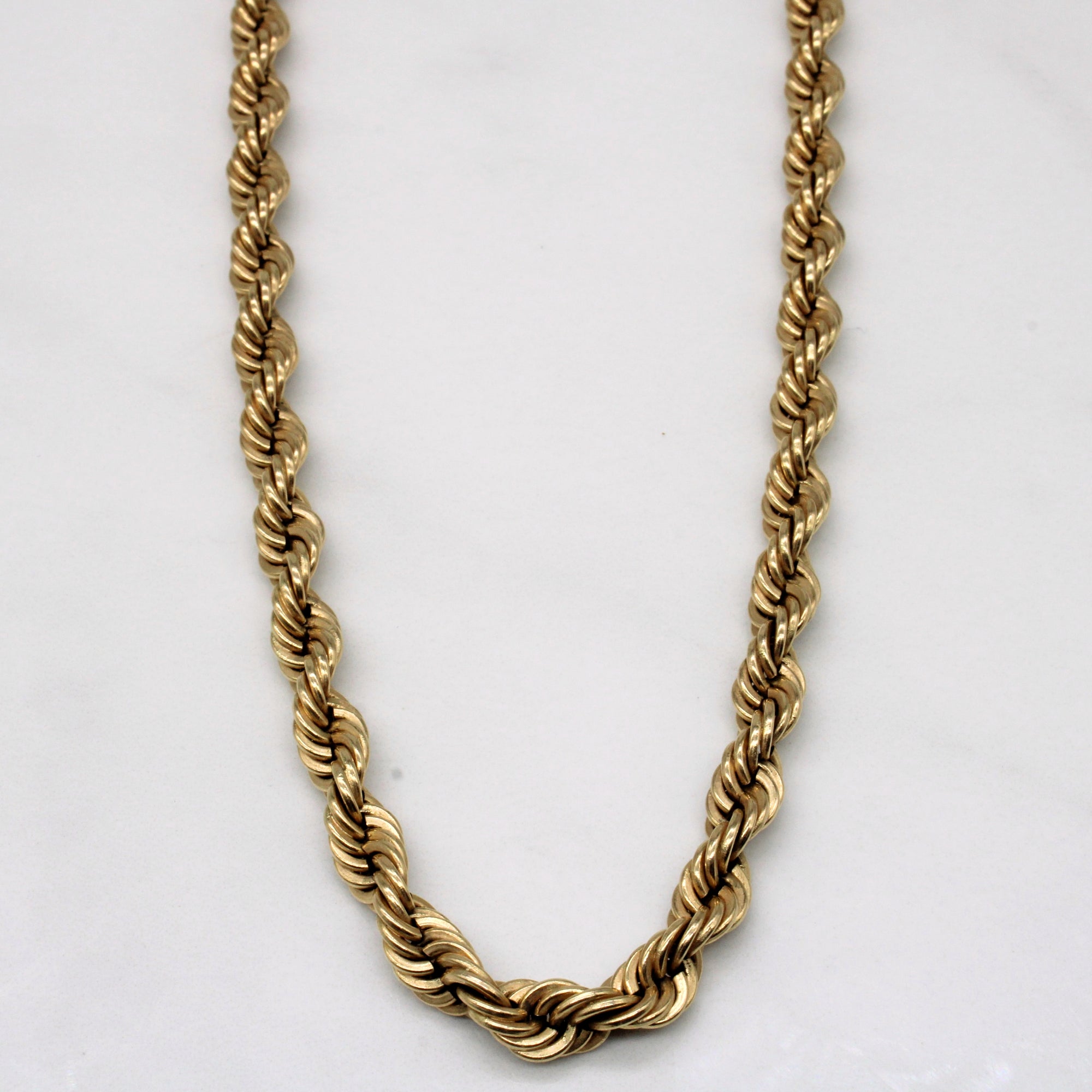 14k Yellow Gold Rope Chain | 24